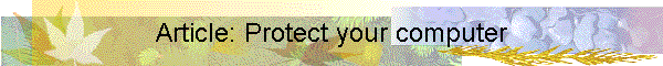 Article: Protect your computer