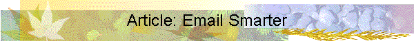 Article: Email Smarter